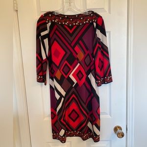 Sandra Darren Geometric Dress | 8p